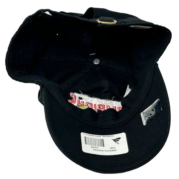 Chicago Blackhawks 2013 Stanley Cup Dad Hat Cap Black 47 Brand Strapback 6 Panel - Picture 4 of 9